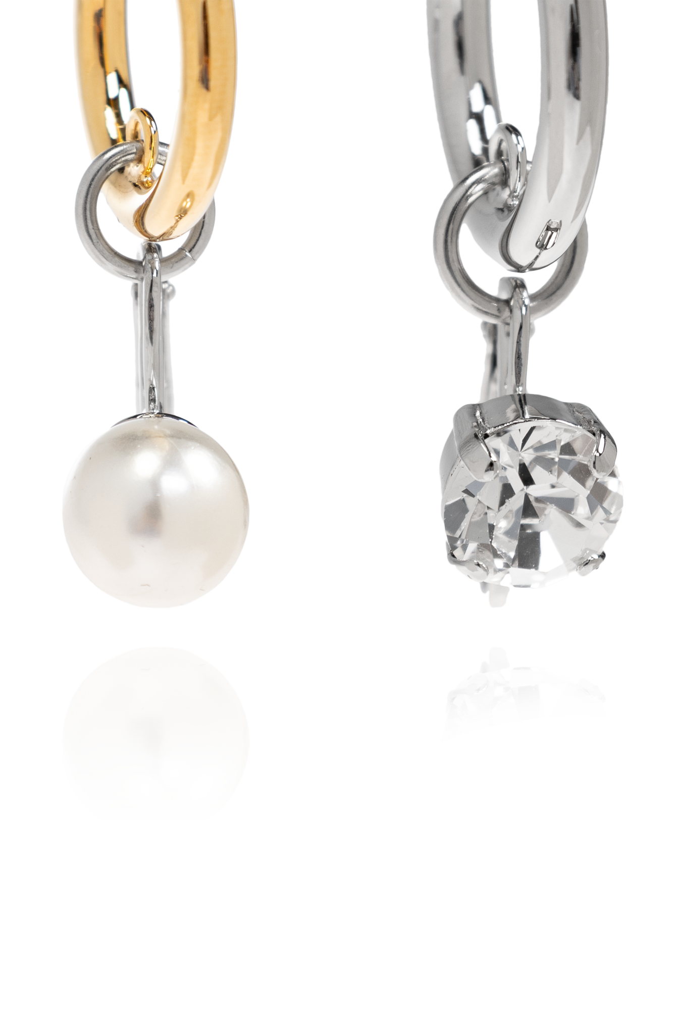 Silver Brass earrings MM6 Maison Margiela - Vitkac AS